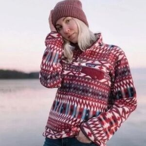 Unisex light Patagonia Synchilla Snap-T Bohemian Print Mock Neck Sweatshirt XS